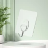 Bathroom hooks, transparent adhesive hooks without holes, transparent and traceless, strong adhesive hooks, and supermarket hooks behind doors details Picture